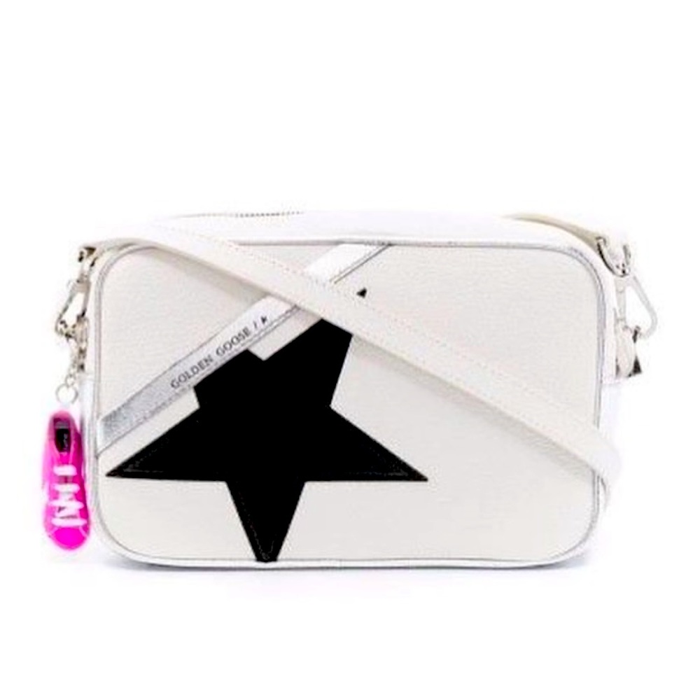 Golden Goose Purse bag black glitter star pink superstar shoe keychain crossbody